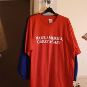 "Make America Great Again" Red Graphic Men's T-Shirt, Sz.XL